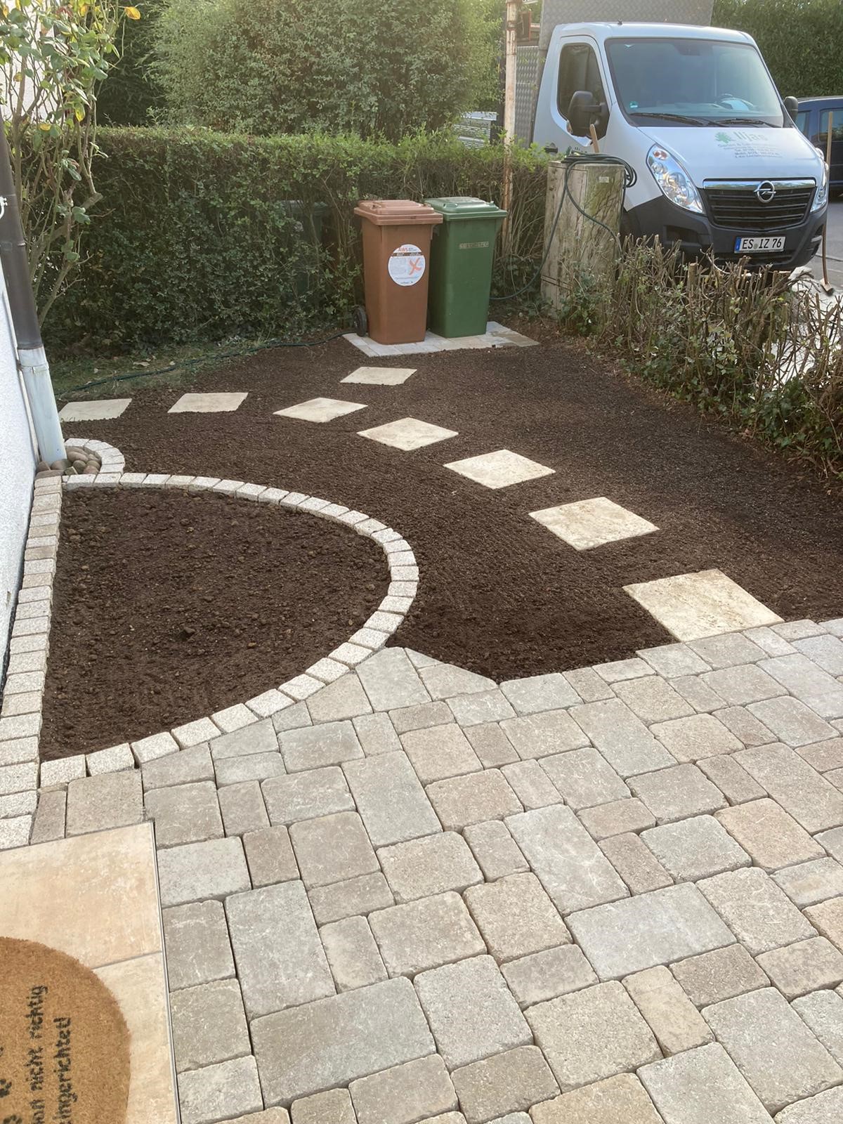 ...und NACH der Vorgartenumgestaltung!