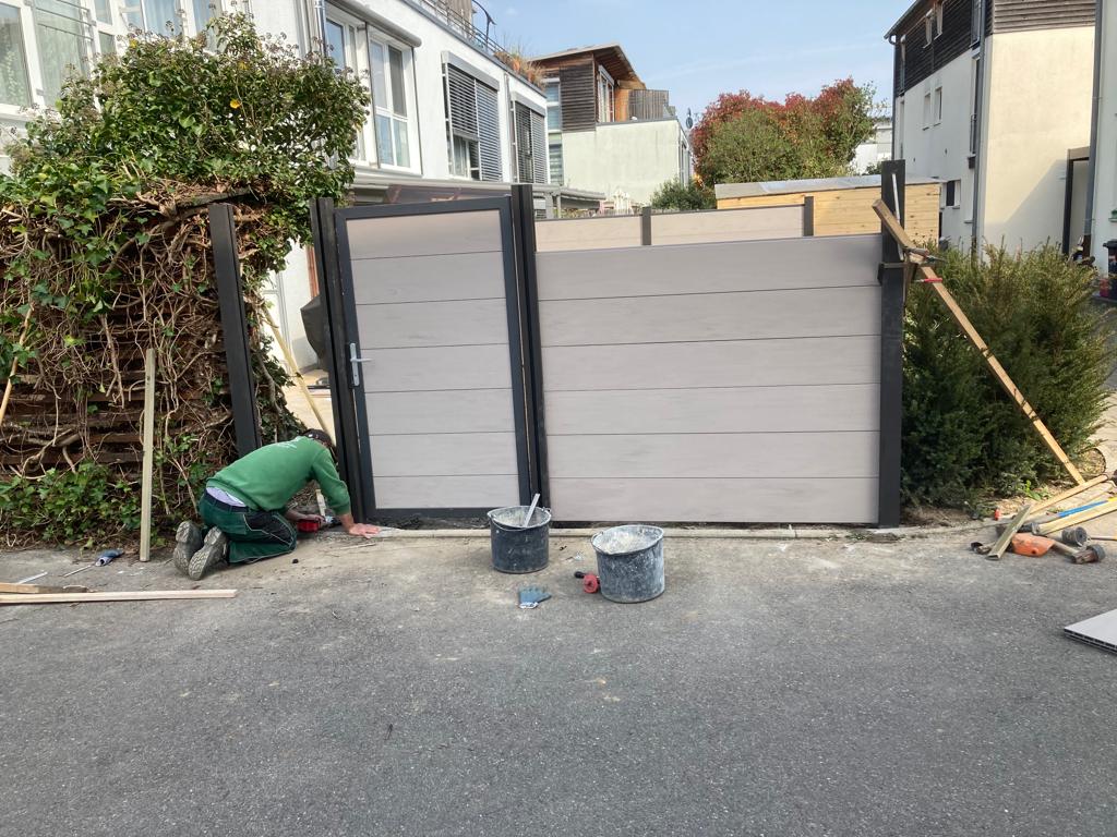 Vorbereitungsarbeiten Sichtschutz