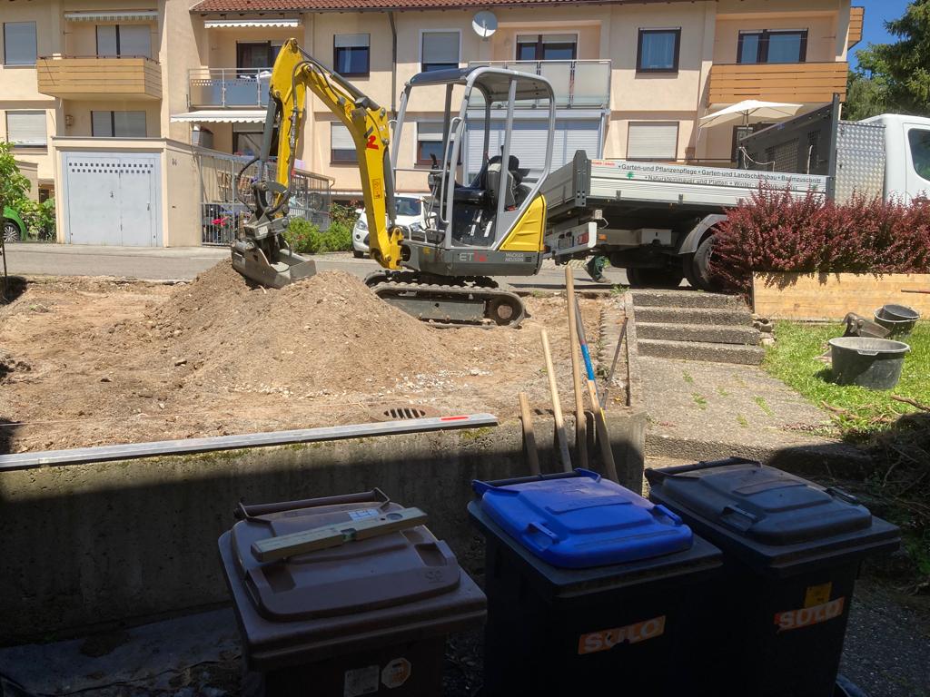 Vorbereitungsarbeiten Terrasse