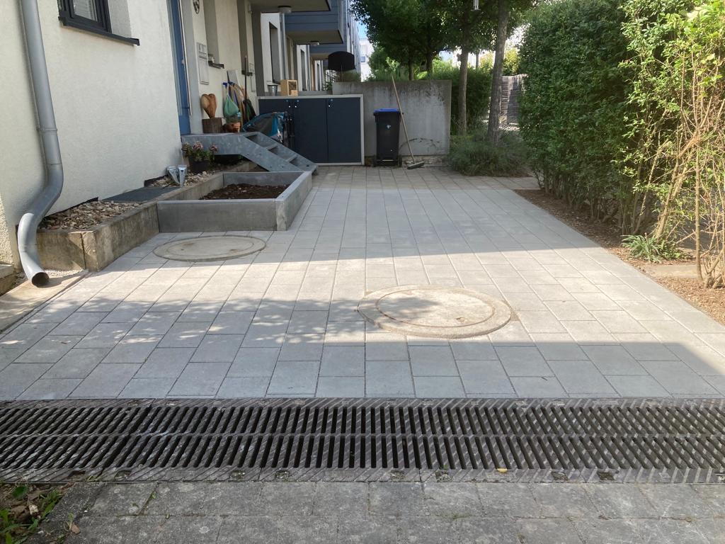 Hauseingang Pflastersteinenverlegung