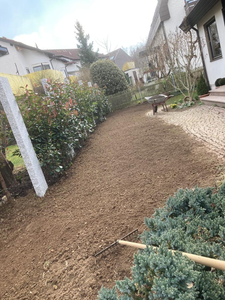 Vorbereitungsarbeiten Garten